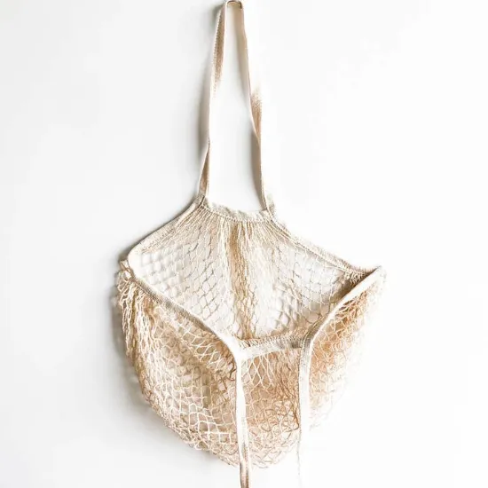 Picture of Reusable Organic Cotton Mesh Bag (Long Handle)