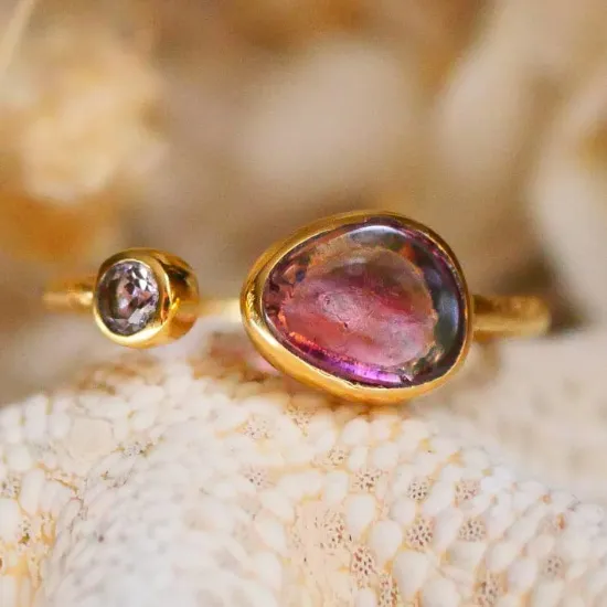 Picture of Melon Tourmaline Ring - Deva