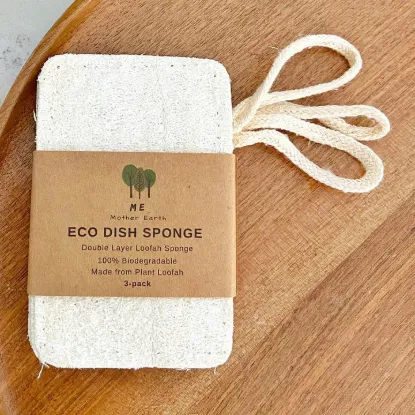 Picture of Compostable Loofah Dish Sponge: Double Layer 3-Pack