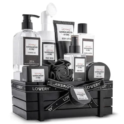 Picture of Fathers Day Gift, Spa Kit For Men, Grooming Kit, Sandalwood