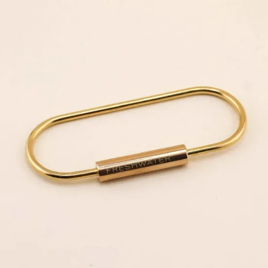Picture of Brass Oval Key Ring