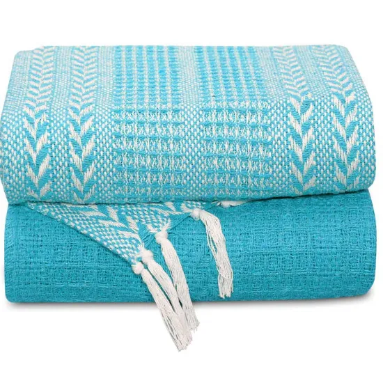 Picture of Cotton Woven Batik Throw Blankets 50''x60'' (Set of 2)
