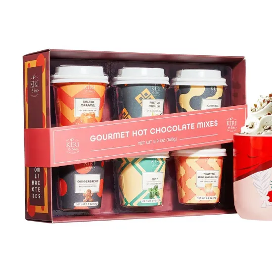Picture of Mini Cup Hot Chocolates Set of 6 - Hot Cocoa Gourmet Gift