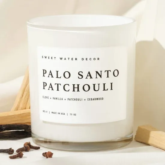 Picture of Palo Santo Patchouli 11 oz Soy Candle - Home Decor & Gifts