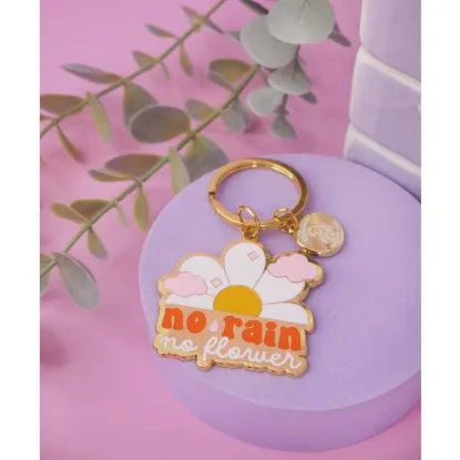 Picture of Keychain No Rain No Flower