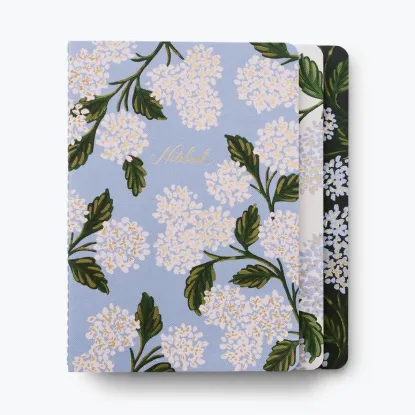 Picture of Assorted Set of 3 Hydrangea Notebooks