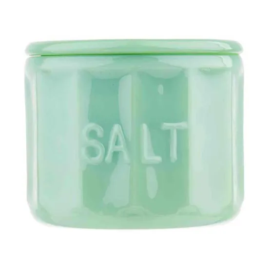 Picture of Jadeite Glass Collection Salt Cellar with Lid