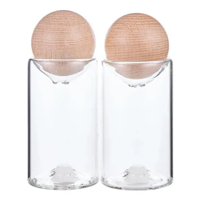 Picture of Glass Salt + Pepper Shakers