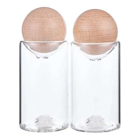 Picture of Glass Salt + Pepper Shakers