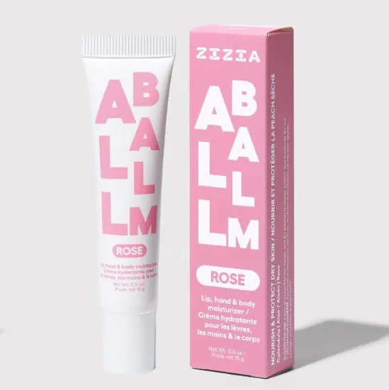 Picture of Zizia All Balm Tube-Rose Hand & Lip Balm