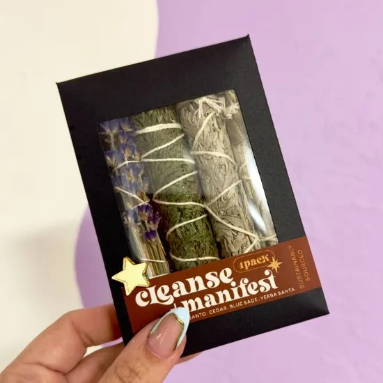 Picture of Cleanse and Manifest Kit - Bundle - 4 Pack - Sage Smudge