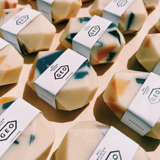 Picture of Terrazzo Mini Gem Bar Soap. Natural, Sustainable, Modern.