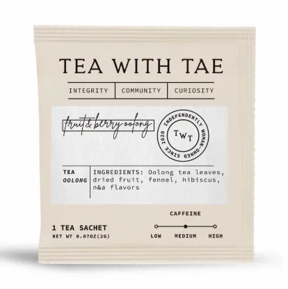 Picture of Fruit & Berry Oolong Tea - Individually Wrapped Tea Bag