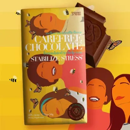 Picture of Carefree Chocolate - Stress & Anxiety Formula - Mellow Mint