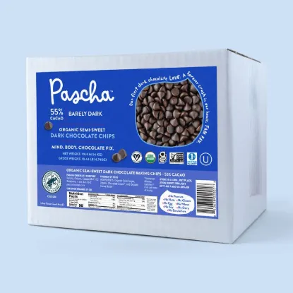 Picture of Bulk Organic Semi-Sweet Dark Chocolate Chips, 55% Cacao