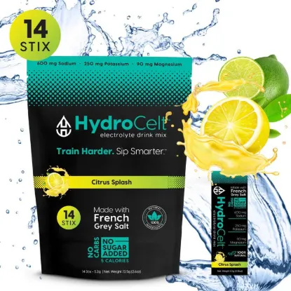 Picture of Hydrocelt Citrus Splash – Clean Electrolyte Drink Mix 14 Pck