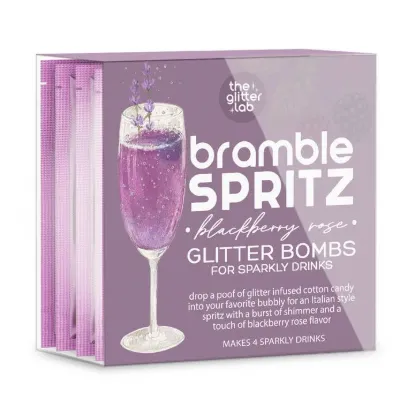 Picture of Bramble Spritz Glitter Bomb For Prosecco & Soda | Blackberry