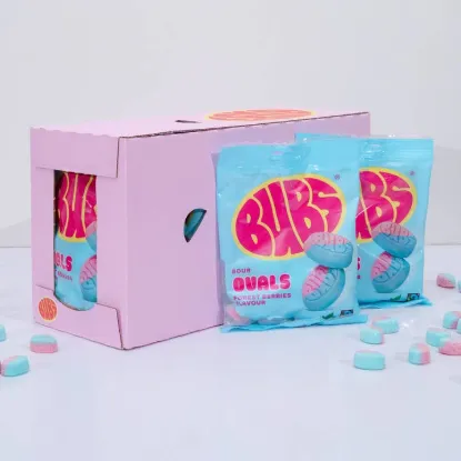 Picture of Bubs Swedish Candy - Sour Forrest Berries Raspberry / Blueberry - 12 Pack Case