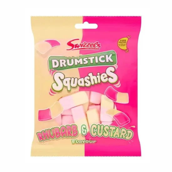 Picture of Swizzels Drumstick Squashies Rhubarb & Custard 140g (Uk)