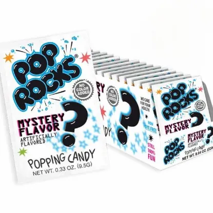 Picture of Pop Rocks Mystery Flavor Popping Candy .33oz 24 Ct Tray