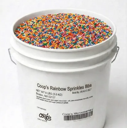 Picture of Coop's Rainbow Sprinkles - 8lb Pail