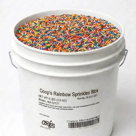 Picture of Coop's Rainbow Sprinkles - 8lb Pail