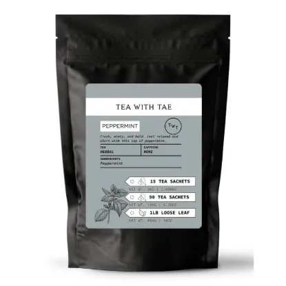 Picture of Peppermint Herbal Tea Pouch (15 Tea Bags) For Retail