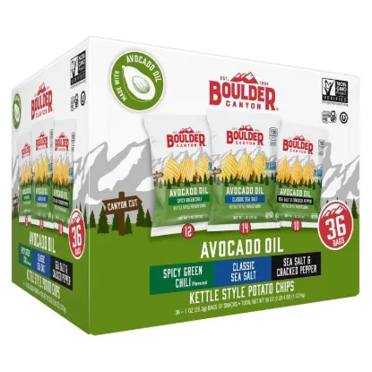 Picture of Boulder Canyon Avocado Oil Kettle Style Potato Chips, Variet