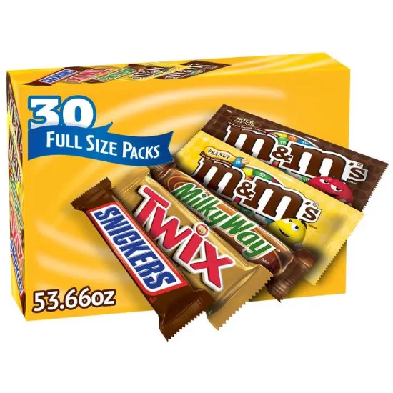 Picture of Mars Chocolate Candy Bars, Full Size, Variety Pack, 30 Ct