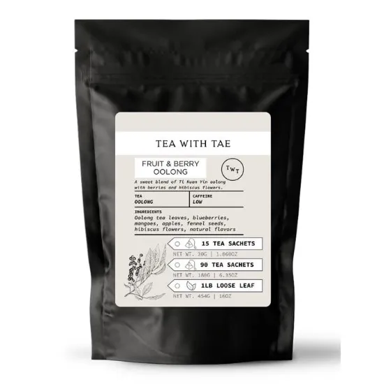 Picture of Fruit & Berry Oolong Tea Pouch (15 Tea Bags) For Retail