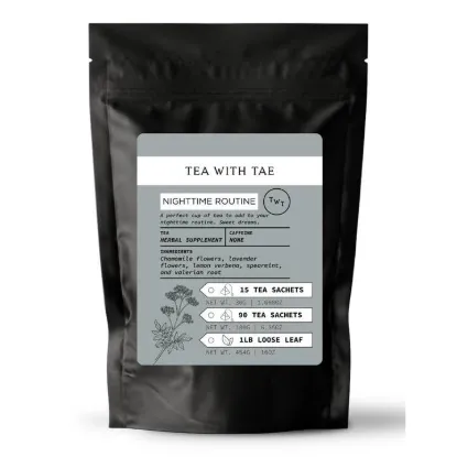 Picture of Nighttime Routine Herbal Tea Pouch (15 Tea Bags) For Retail