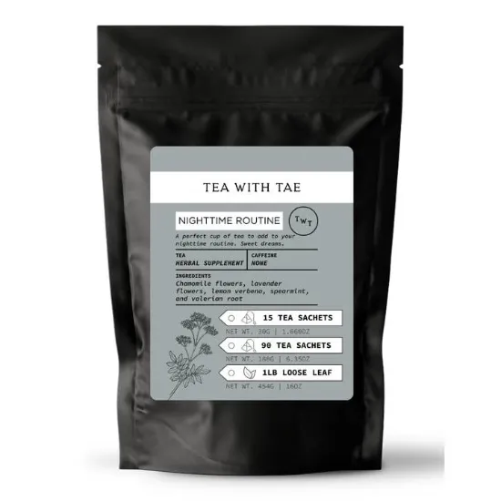 Picture of Nighttime Routine Herbal Tea Pouch (15 Tea Bags) For Retail