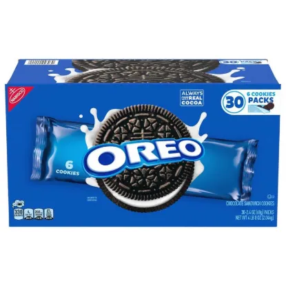 Picture of Oreo Chocolate Sandwich Cookies, 2.4 oz, 30 Ct