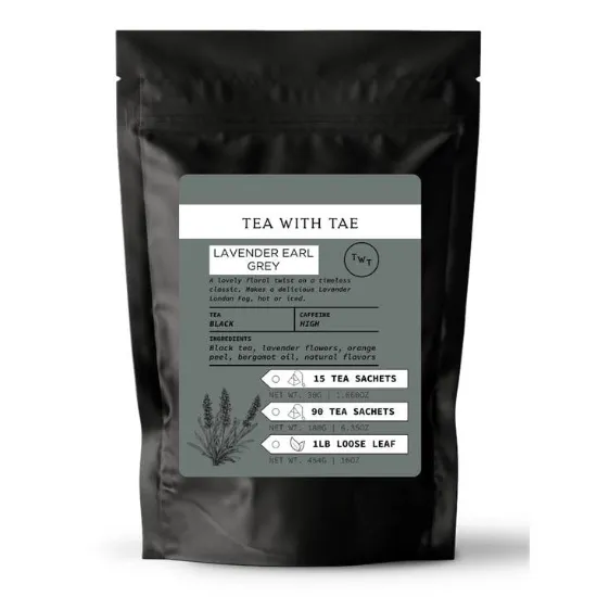 Picture of Lavender Earl Grey Black Tea Pouch (15 Tea Bags) For Retail