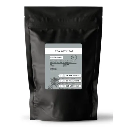 Picture of Peppermint Herbal Loose Leaf Tea Pouch (1lb.)