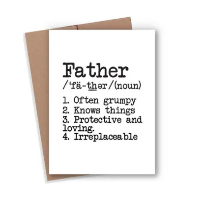 Picture of Father Definition Card