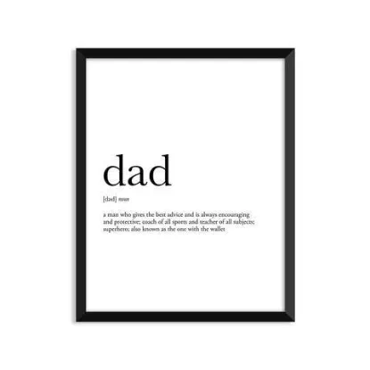 Picture of Dad Definition - Father's Day Art Print