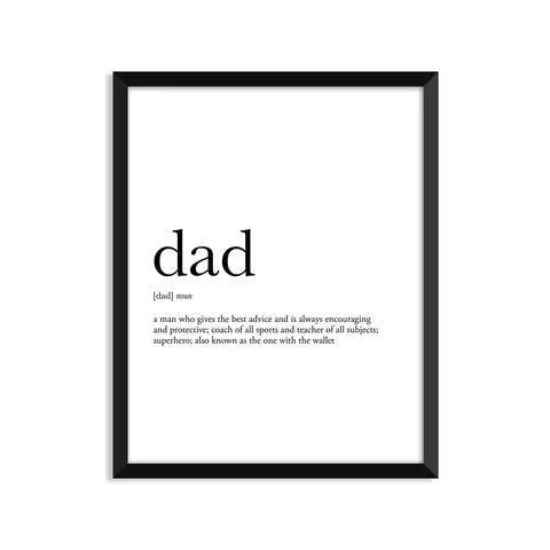 Picture of Dad Definition - Father's Day Art Print