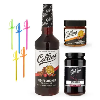 Picture of All in 1 Old Fashioned Whiskey Cocktail Kit Set of 4