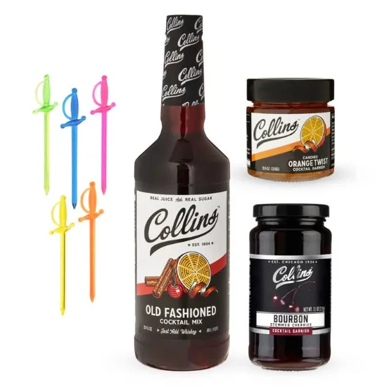 Picture of All in 1 Old Fashioned Whiskey Cocktail Kit Set of 4