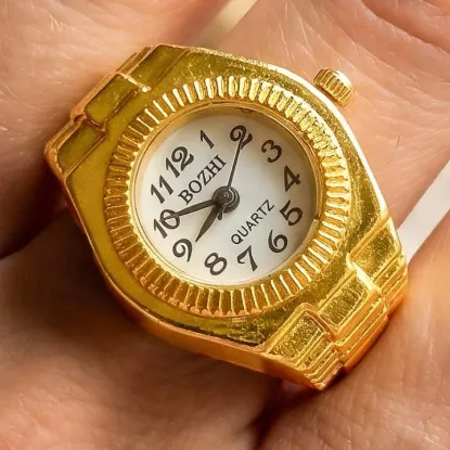 Picture of Stainless Steel Heart Shaped Ring Watch