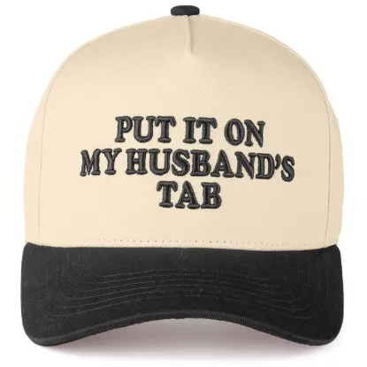 Picture of C.C Put It On My Husband's Tab Letter Trucker Hat