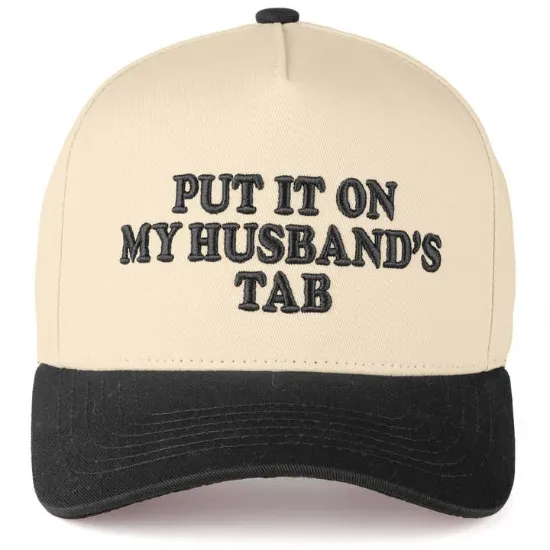Picture of C.C Put It On My Husband's Tab Letter Trucker Hat