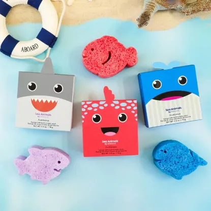 Picture of Sea Animals Assorted Sponge Pack For Kids & Baby