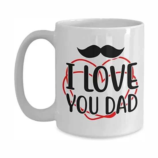 Picture of I Love You Dad Coffee Mug, Father's Day Gift Idea