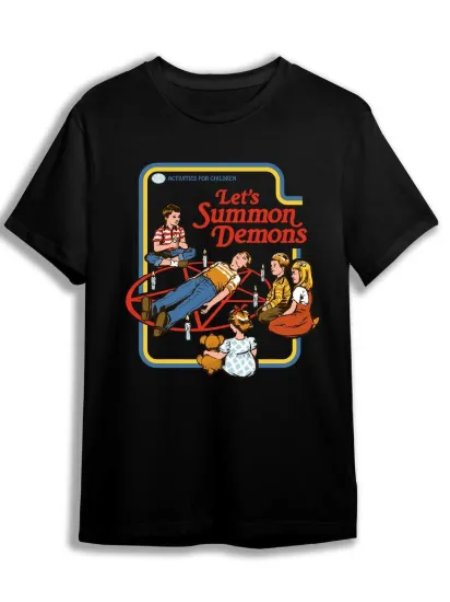 Picture of Let's Summon Demons T-Shirt - Black