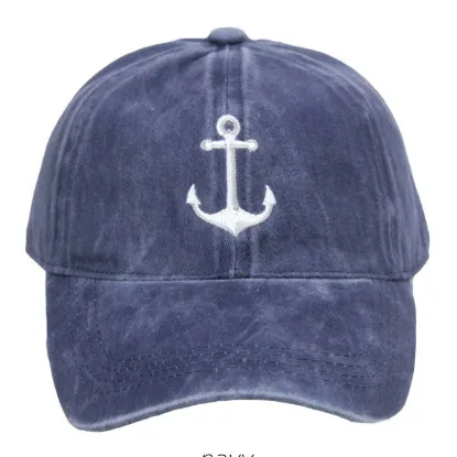 Picture of Anchor Icon Embroidered Baseball Cap