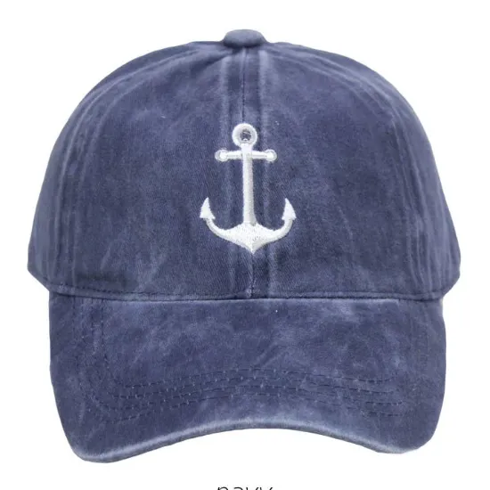 Picture of Anchor Icon Embroidered Baseball Cap