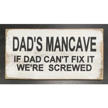 Picture of Dad's Mancave If Dad Can't Fix It We're Screwed