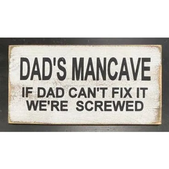 Picture of Dad's Mancave If Dad Can't Fix It We're Screwed